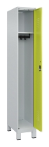 C+P Spind Evolo PLUS 049010-12 mit Füßen 1 Abt. 400mm Zylinderschloss (HxBxT) 1950x400x500mm 7035/0010