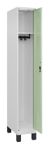 C+P Spind Evolo PLUS 049010-12 mit Füßen 1 Abt. 400mm Zylinderschloss (HxBxT) 1950x400x500mm 7035/0010