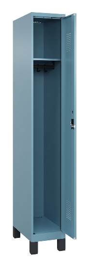 C+P Spind Evolo PLUS 049010-12 mit Füßen 1 Abt. 400mm Zylinderschloss (HxBxT) 1950x400x500mm 1023/1023