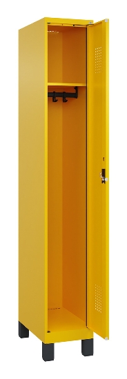 C+P Spind Evolo PLUS 049010-12 mit Füßen 1 Abt. 400mm Zylinderschloss (HxBxT) 1950x400x500mm 1023/1023