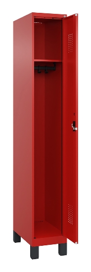 C+P Spind Evolo PLUS 049010-12 mit Füßen 1 Abt. 400mm Zylinderschloss (HxBxT) 1950x400x500mm 1023/1023