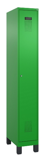 C+P Spind Evolo PLUS 049010-12 mit Füßen 1 Abt. 400mm Zylinderschloss (HxBxT) 1950x400x500mm 1023/1023
