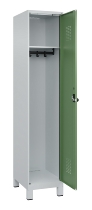 C+P Spind Evolo PLUS 049010-12 mit Füßen 1 Abt. 400mm Zylinderschloss (HxBxT) 1950x400x500mm 7035/0010