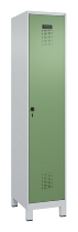 C+P Spind Evolo PLUS 049010-12 mit Füßen 1 Abt. 400mm Zylinderschloss (HxBxT) 1950x400x500mm 7035/0010