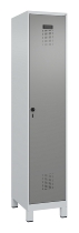 C+P Spind Evolo PLUS 049010-12 mit Füßen 1 Abt. 400mm Zylinderschloss (HxBxT) 1950x400x500mm 7035/0010