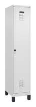 C+P Spind Evolo PLUS 049010-12 mit Füßen 1 Abt. 400mm Zylinderschloss (HxBxT) 1950x400x500mm 7035/0010
