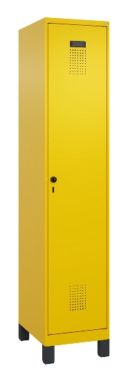 C+P Spind Evolo PLUS 049010-12 mit Füßen 1 Abt. 400mm Zylinderschloss (HxBxT) 1950x400x500mm 1023/1023