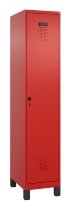 C+P Spind Evolo PLUS 049010-12 mit Füßen 1 Abt. 400mm Zylinderschloss (HxBxT) 1950x400x500mm 1023/1023