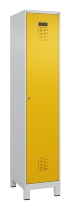 C+P Spind Evolo PLUS 049010-12 mit Füßen 1 Abt. 400mm Zylinderschloss (HxBxT) 1950x400x500mm 7035/0010