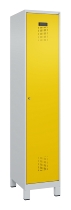 C+P Spind Evolo PLUS 049010-12 mit Füßen 1 Abt. 400mm Zylinderschloss (HxBxT) 1950x400x500mm 7035/0010