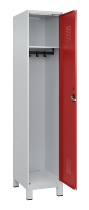 C+P Spind Evolo PLUS 049010-12 mit Füßen 1 Abt. 400mm Zylinderschloss (HxBxT) 1950x400x500mm 7035/0010