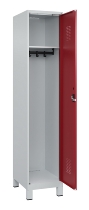 C+P Spind Evolo PLUS 049010-12 mit Füßen 1 Abt. 400mm Zylinderschloss (HxBxT) 1950x400x500mm 7035/0010