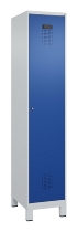 C+P Spind Evolo PLUS 049010-12 mit Füßen 1 Abt. 400mm Zylinderschloss (HxBxT) 1950x400x500mm 7035/0010