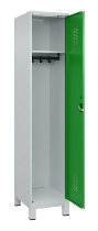 C+P Spind Evolo PLUS 049010-12 mit Füßen 1 Abt. 400mm Zylinderschloss (HxBxT) 1950x400x500mm 7035/0010