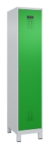 C+P Spind Evolo PLUS 049010-12 mit Füßen 1 Abt. 400mm Zylinderschloss (HxBxT) 1950x400x500mm 7035/0010
