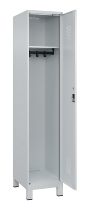 C+P Spind Evolo PLUS 049010-12 mit Füßen 1 Abt. 400mm Zylinderschloss (HxBxT) 1950x400x500mm 7035/0010