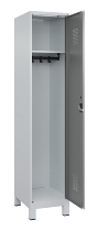C+P Spind Evolo PLUS 049010-12 mit Füßen 1 Abt. 400mm Zylinderschloss (HxBxT) 1950x400x500mm 7035/0010
