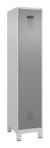 C+P Spind Evolo PLUS 049010-12 mit Füßen 1 Abt. 400mm Zylinderschloss (HxBxT) 1950x400x500mm 7035/0010