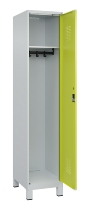 C+P Spind Evolo PLUS 049010-12 mit Füßen 1 Abt. 400mm Zylinderschloss (HxBxT) 1950x400x500mm 7035/0010