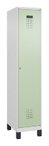 C+P Spind Evolo PLUS 049010-12 mit Füßen 1 Abt. 400mm Zylinderschloss (HxBxT) 1950x400x500mm 7035/0010