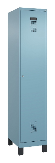 C+P Spind Evolo PLUS 049010-12 mit Füßen 1 Abt. 400mm Zylinderschloss (HxBxT) 1950x400x500mm 1023/1023