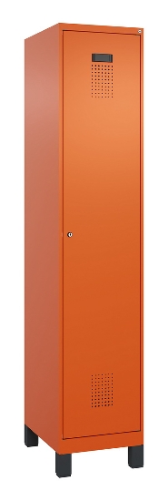 C+P Spind Evolo PLUS 049010-12 mit Füßen 1 Abt. 400mm Zylinderschloss (HxBxT) 1950x400x500mm 1023/1023