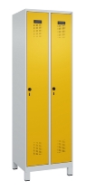 C+P Spind Evolo PLUS 049010-12 mit Füßen 1 Abt. 400mm Zylinderschloss (HxBxT) 1950x400x500mm 7035/0010