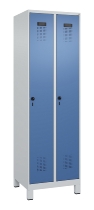 C+P Spind Evolo PLUS 049010-12 mit Füßen 1 Abt. 400mm Zylinderschloss (HxBxT) 1950x400x500mm 7035/0010