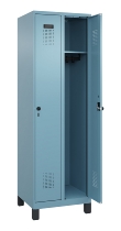 C+P Spind Evolo PLUS 049010-20 mit Füßen 2 Abt. 300mm Drehriegel (HxBxT) 1950x600x500mm 0010/0010