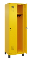 C+P Spind Evolo PLUS 049010-12 mit Füßen 1 Abt. 400mm Zylinderschloss (HxBxT) 1950x400x500mm 1023/1023