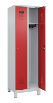 C+P Spind Evolo PLUS 049010-12 mit Füßen 1 Abt. 400mm Zylinderschloss (HxBxT) 1950x400x500mm 7035/0010