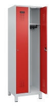 C+P Spind Evolo PLUS 049010-12 mit Füßen 1 Abt. 400mm Zylinderschloss (HxBxT) 1950x400x500mm 7035/0010