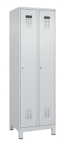 C+P Spind Evolo PLUS 049010-12 mit Füßen 1 Abt. 400mm Zylinderschloss (HxBxT) 1950x400x500mm 7035/0010