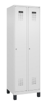 C+P Spind Evolo PLUS 049010-12 mit Füßen 1 Abt. 400mm Zylinderschloss (HxBxT) 1950x400x500mm 7035/0010