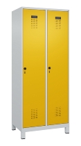 C+P Spind Evolo PLUS 049010-12 mit Füßen 1 Abt. 400mm Zylinderschloss (HxBxT) 1950x400x500mm 7035/0010