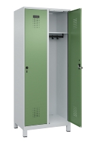 C+P Spind Evolo PLUS 049010-12 mit Füßen 1 Abt. 400mm Zylinderschloss (HxBxT) 1950x400x500mm 7035/0010