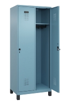 C+P Spind Evolo PLUS 049010-12 mit Füßen 1 Abt. 400mm Zylinderschloss (HxBxT) 1950x400x500mm 1023/1023