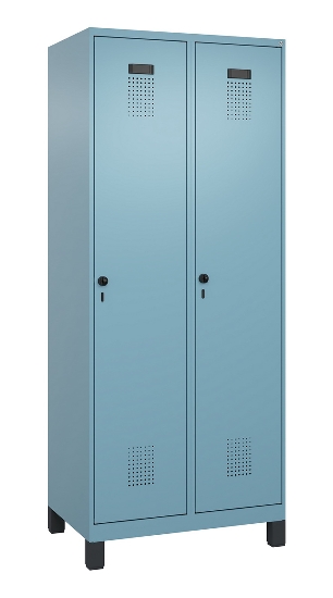 C+P Spind Evolo PLUS 049010-12 mit Füßen 1 Abt. 400mm Zylinderschloss (HxBxT) 1950x400x500mm 1023/1023
