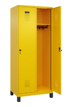 C+P Spind Evolo PLUS 049010-12 mit Füßen 1 Abt. 400mm Zylinderschloss (HxBxT) 1950x400x500mm 1023/1023