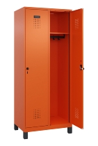 C+P Spind Evolo PLUS 049010-12 mit Füßen 1 Abt. 400mm Zylinderschloss (HxBxT) 1950x400x500mm 1023/1023