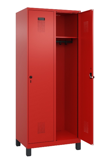 C+P Spind Evolo PLUS 049010-12 mit Füßen 1 Abt. 400mm Zylinderschloss (HxBxT) 1950x400x500mm 1023/1023