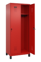 C+P Spind Evolo PLUS 049010-12 mit Füßen 1 Abt. 400mm Zylinderschloss (HxBxT) 1950x400x500mm 1023/1023