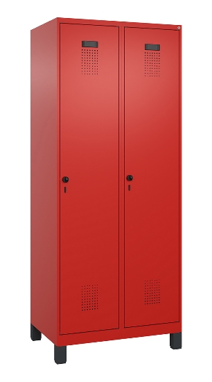 C+P Spind Evolo PLUS 049010-12 mit Füßen 1 Abt. 400mm Zylinderschloss (HxBxT) 1950x400x500mm 1023/1023