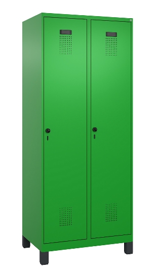 C+P Spind Evolo PLUS 049010-12 mit Füßen 1 Abt. 400mm Zylinderschloss (HxBxT) 1950x400x500mm 1023/1023