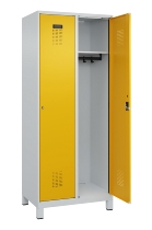 C+P Spind Evolo PLUS 049010-12 mit Füßen 1 Abt. 400mm Zylinderschloss (HxBxT) 1950x400x500mm 7035/0010
