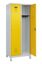 C+P Spind Evolo PLUS 049010-12 mit Füßen 1 Abt. 400mm Zylinderschloss (HxBxT) 1950x400x500mm 7035/0010