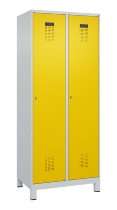 C+P Spind Evolo PLUS 049010-12 mit Füßen 1 Abt. 400mm Zylinderschloss (HxBxT) 1950x400x500mm 7035/0010