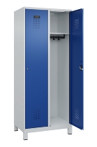 C+P Spind Evolo PLUS 049010-12 mit Füßen 1 Abt. 400mm Zylinderschloss (HxBxT) 1950x400x500mm 7035/0010