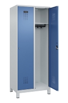 C+P Spind Evolo PLUS 049010-12 mit Füßen 1 Abt. 400mm Zylinderschloss (HxBxT) 1950x400x500mm 7035/0010