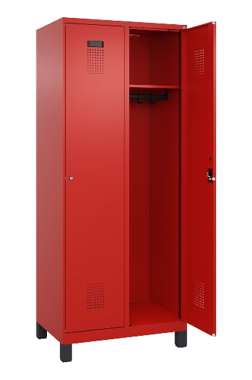 C+P Spind Evolo PLUS 049010-12 mit Füßen 1 Abt. 400mm Zylinderschloss (HxBxT) 1950x400x500mm 1023/1023